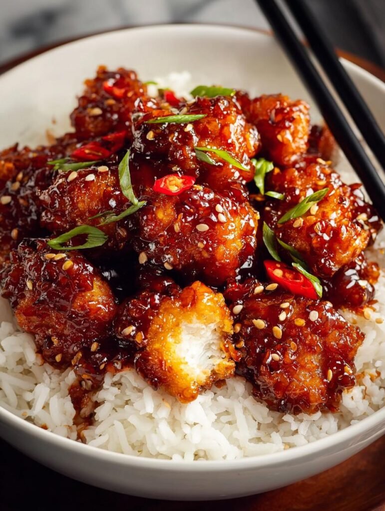Crispy General Tsos Chicken