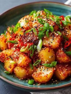 Crispy Gochujang Potato Salad