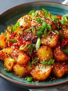 Crispy Gochujang Potato Salad