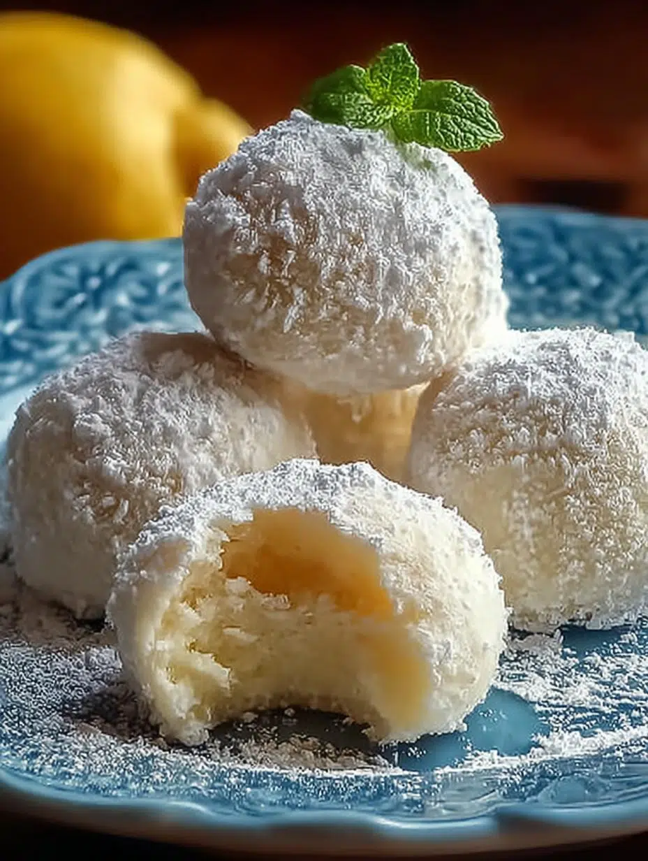 Delightful Lemon Cream Snowball: 24 Cookies of Pure Joy - Delightful Lemon Cream Snowball - additional detail