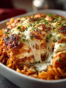 Dump Bake Chicken Parmesan