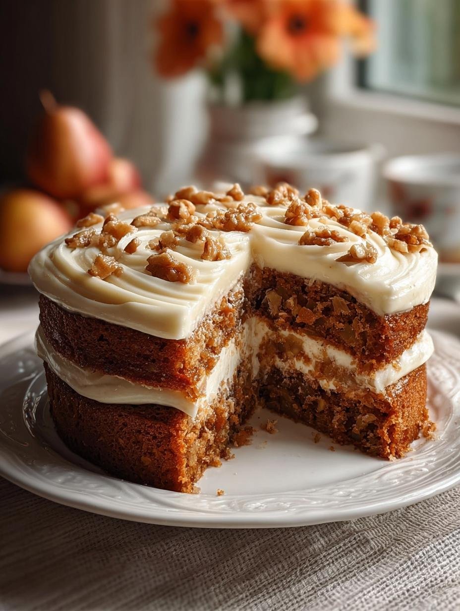 Fresh Apple Cake with Cream Cheese Frosting: A Cozy Delight 3 Fresh Apple Cake with Cream Cheese Frosting: A Cozy Delight - Fresh Apple Cake with - additional detail