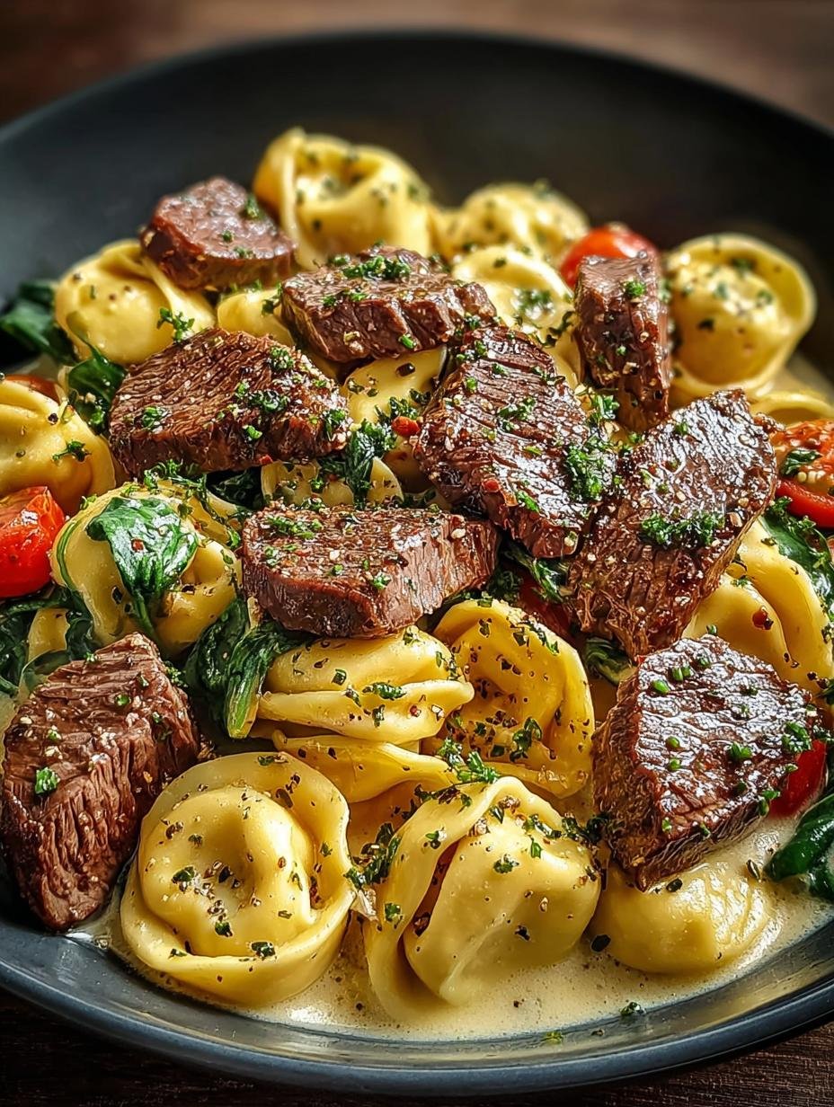 Garlic Steak Tortellini: A Decadent 30-Minute Dinner - Garlic Steak Tortellini - main visual representation