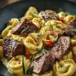 Garlic Steak Tortellini