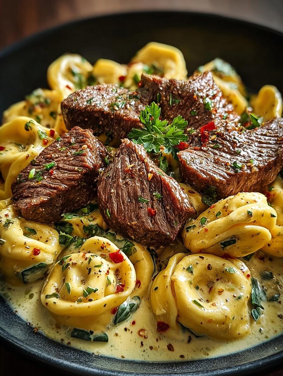 Garlic Steak Tortellini: A Decadent 30-Minute Dinner - Garlic Steak Tortellini - additional detail