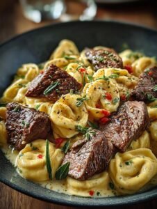 Garlic Steak Tortellini