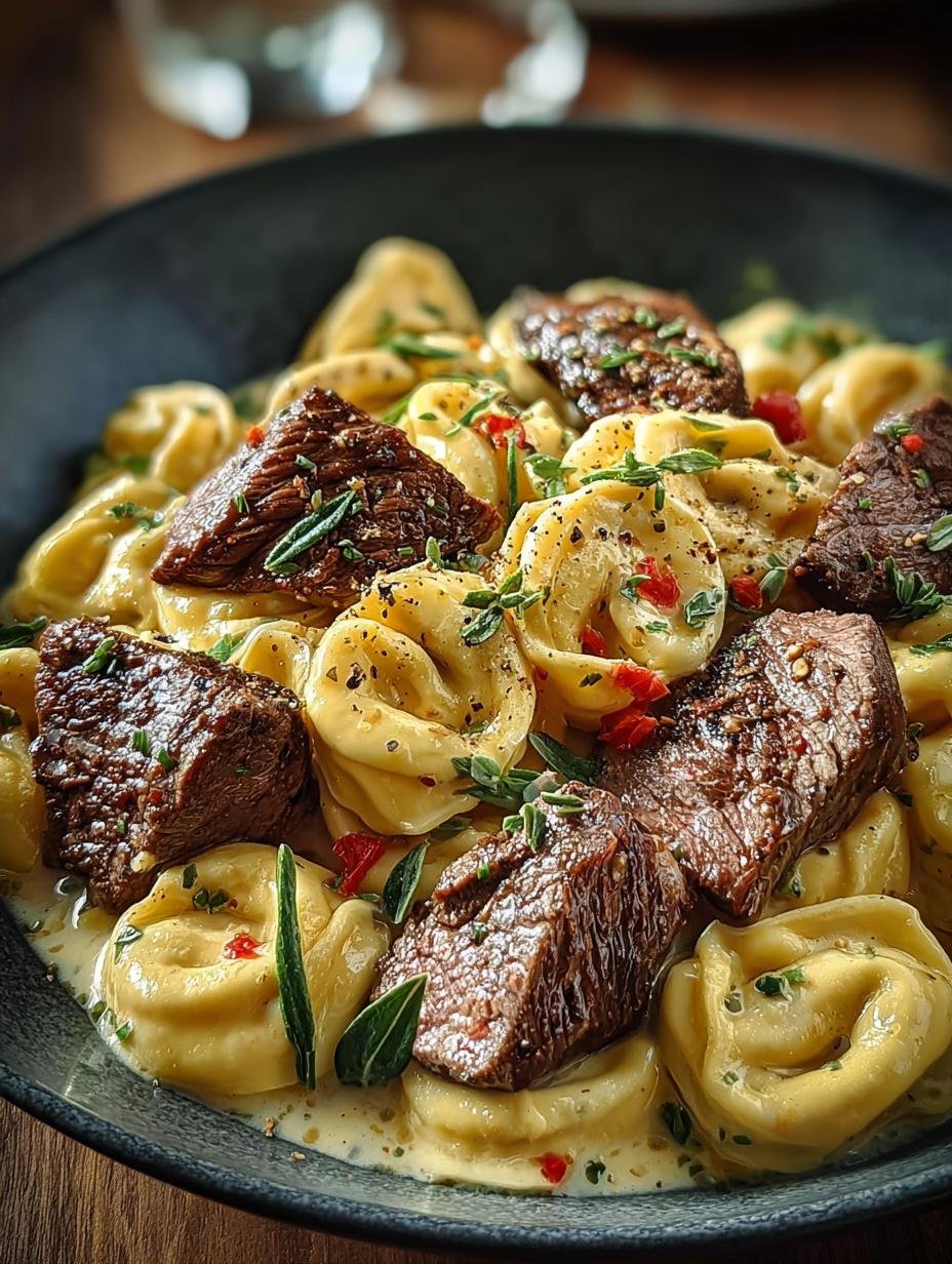 Garlic Steak Tortellini
