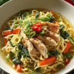 Ginger Scallion Chicken Noodle