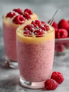 Healthy Mango Raspberry Smoothie