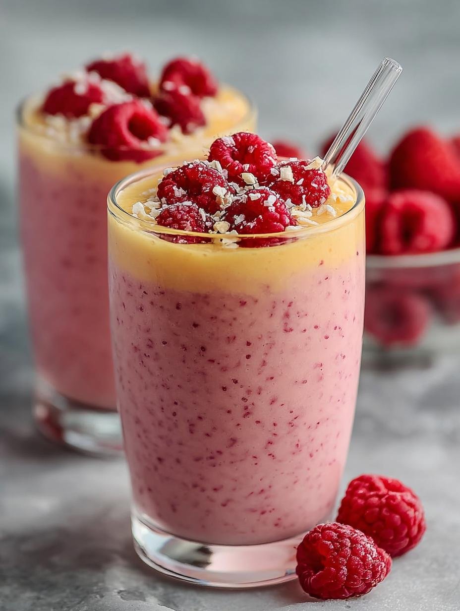Healthy Mango Raspberry Smoothie