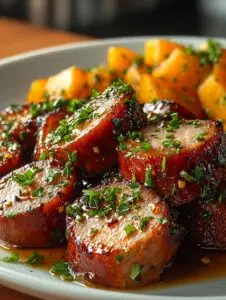 Honey Garlic Beef Sausage