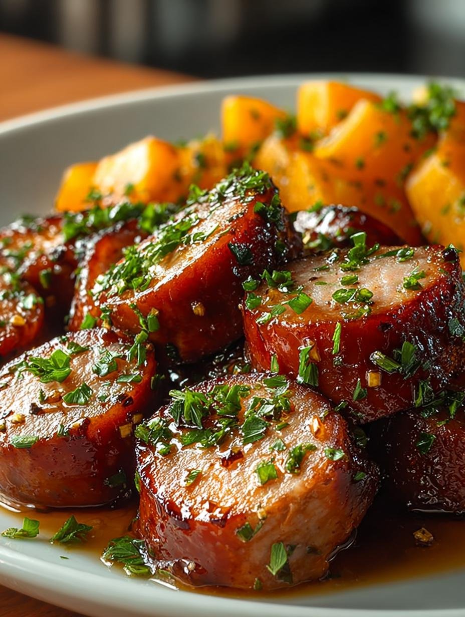 Honey Garlic Beef Sausage