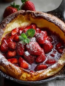 Hot Strawberry Jam Dutch Baby Delight with a Kick 8 Hot Strawberry Jam Dutch