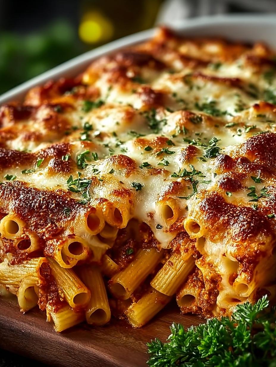 Indulgent Cheesy Baked Ziti: Your Comfort Food Delight 3 Indulgent Cheesy Baked Ziti: Your Comfort Food Delight - Indulgent Cheesy Baked Ziti - additional detail