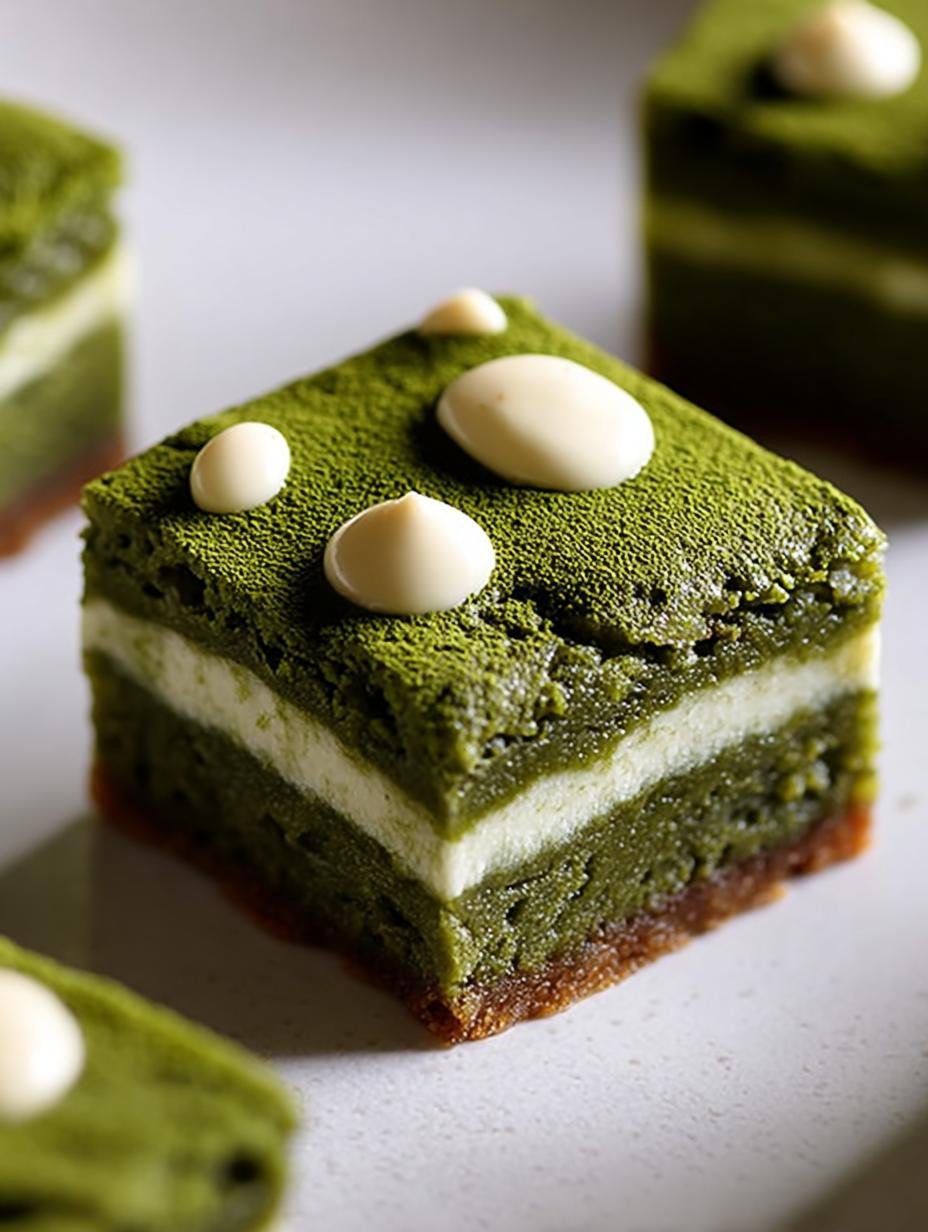 Indulgent Matcha White Chocolate Brownies You’ll Adore - Indulgent Matcha White Chocolate - additional detail