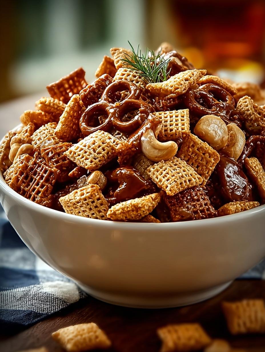 Irresistible Toffee Chex Mix