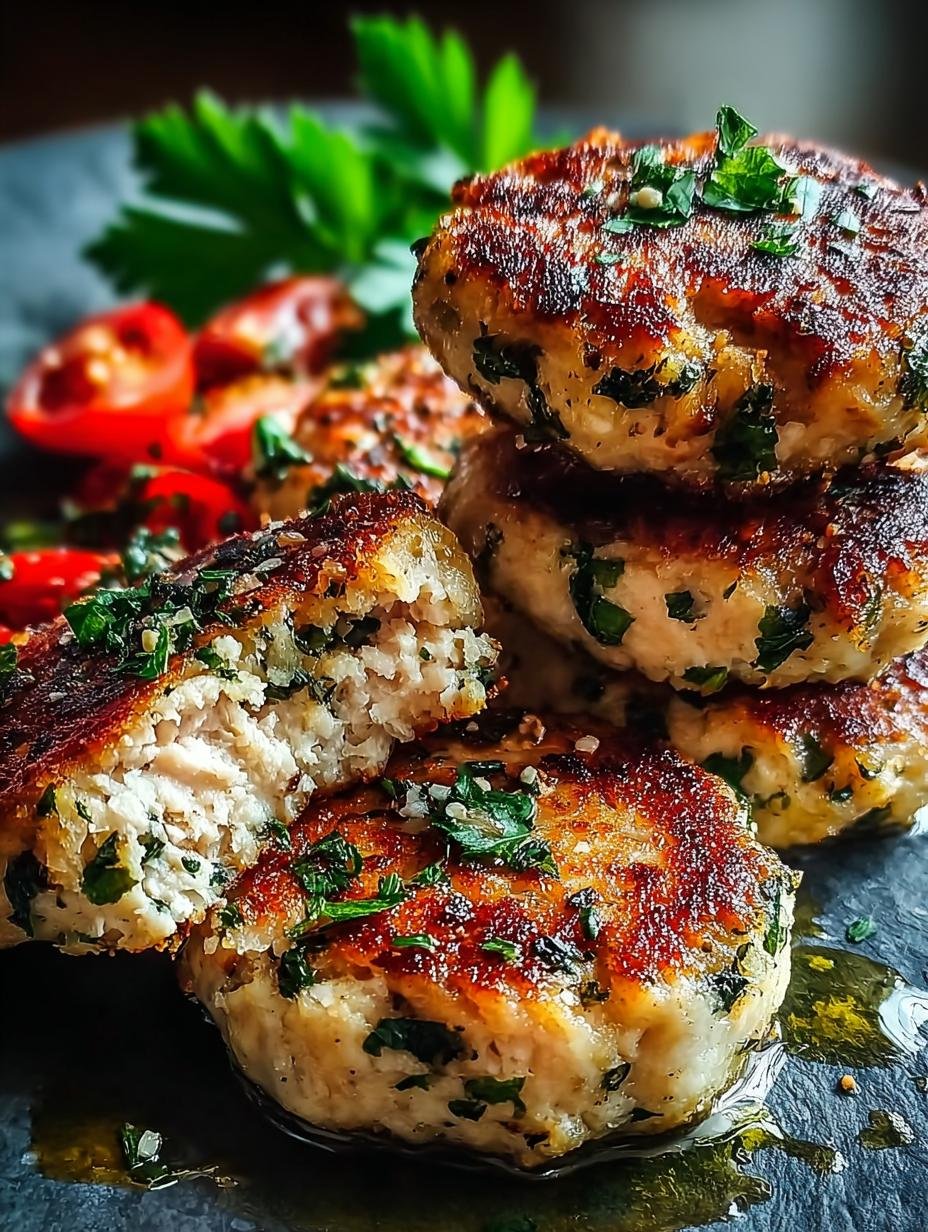 Juicy Mediterranean Chicken Patties Everyone Will Adore - Juicy Mediterranean Chicken Patties - additional detail