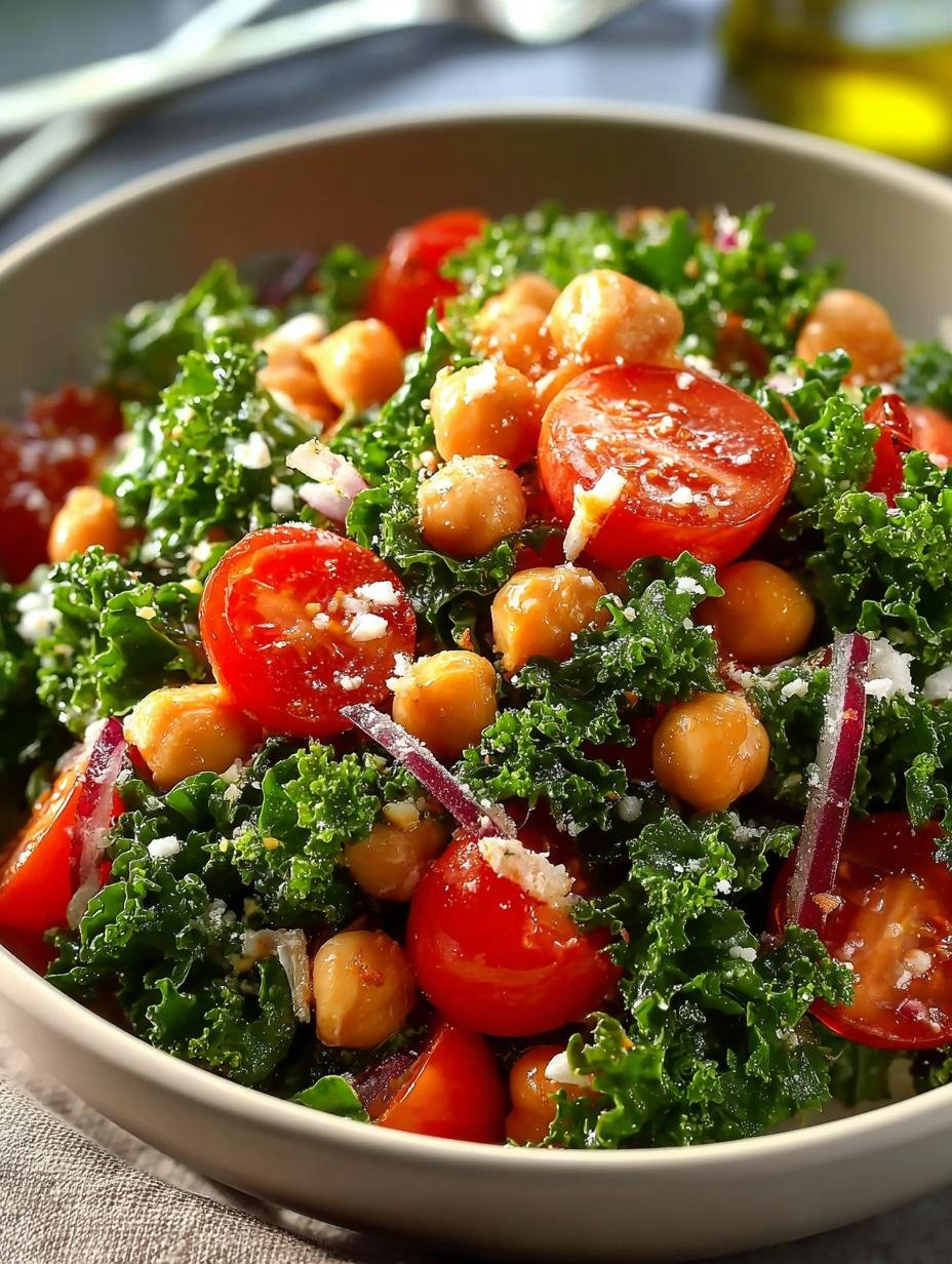 Kale Chickpea Salad: 7 Reasons to Love This Healthy Dish - Kale Chickpea Salad - additional detail