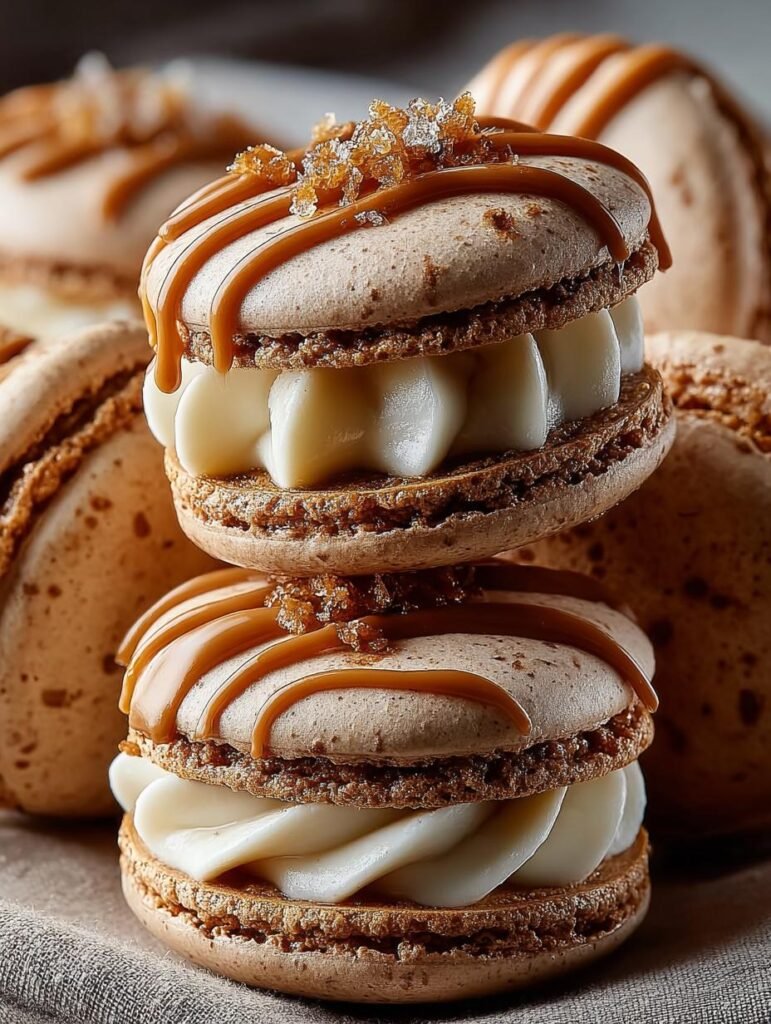 Macarons with Molasses Buttercream