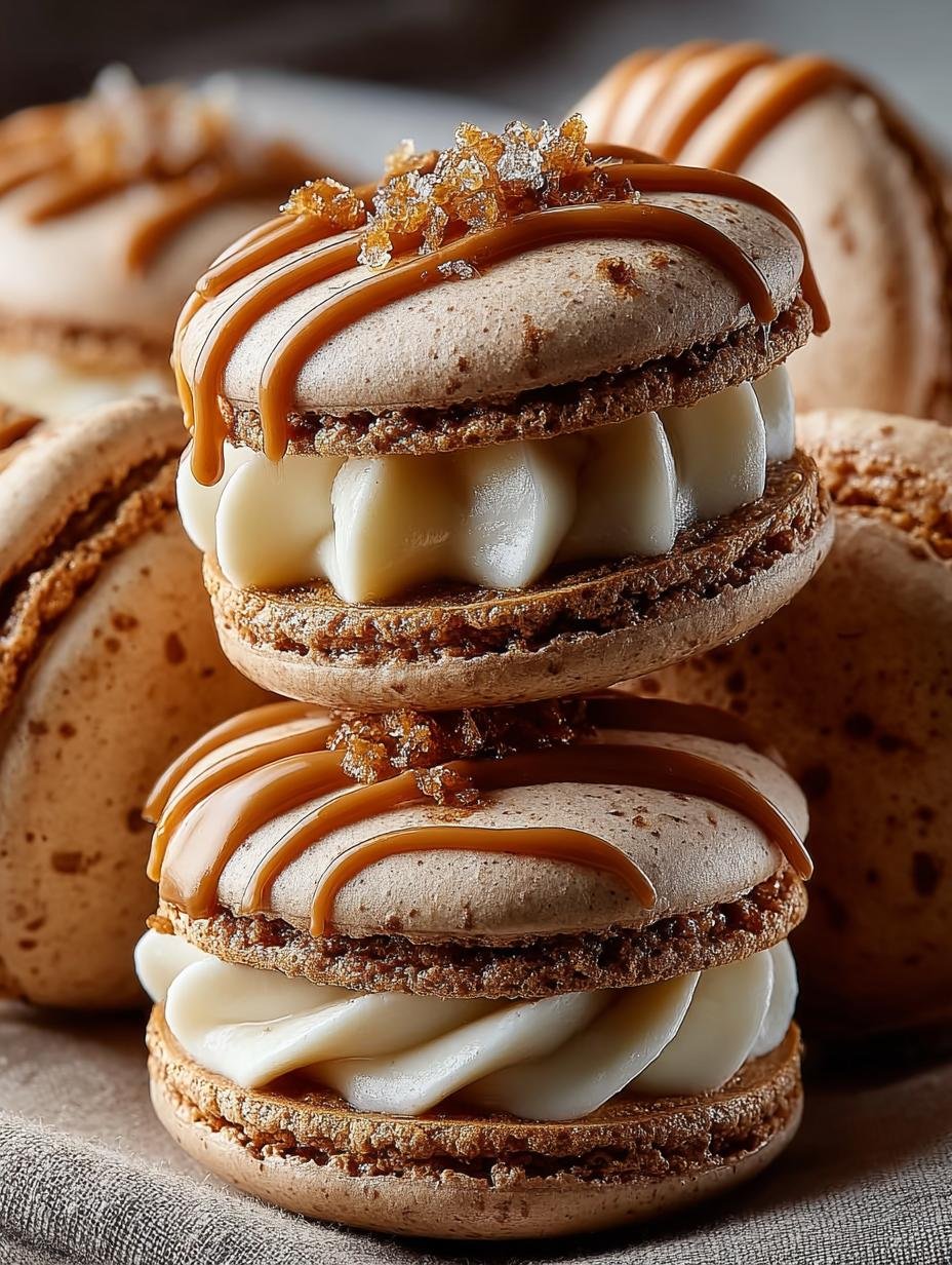 Macarons with Molasses Buttercream