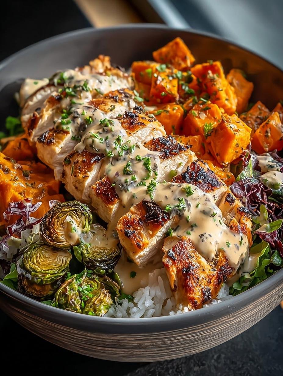 Maple Dijon Chicken Sweet Potato Bowls: A Flavorful Delight - Maple Dijon Chicken Sweet - main visual representation