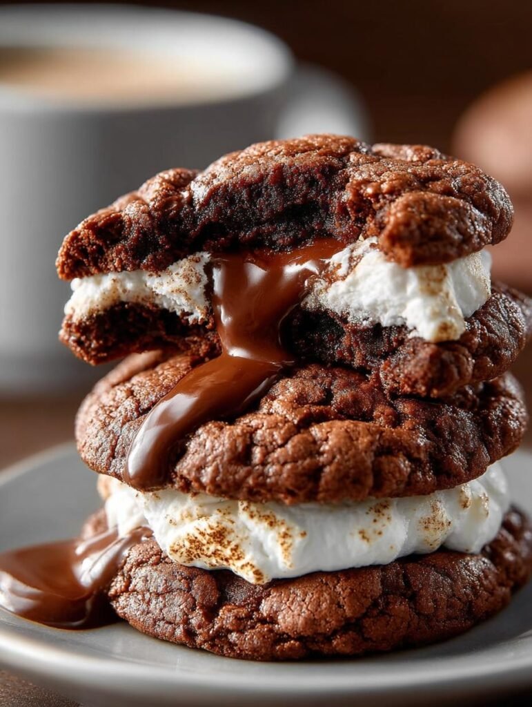 Marshmallow Hot Cocoa Cookies