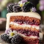 Moist Blackberry Lavender Cake