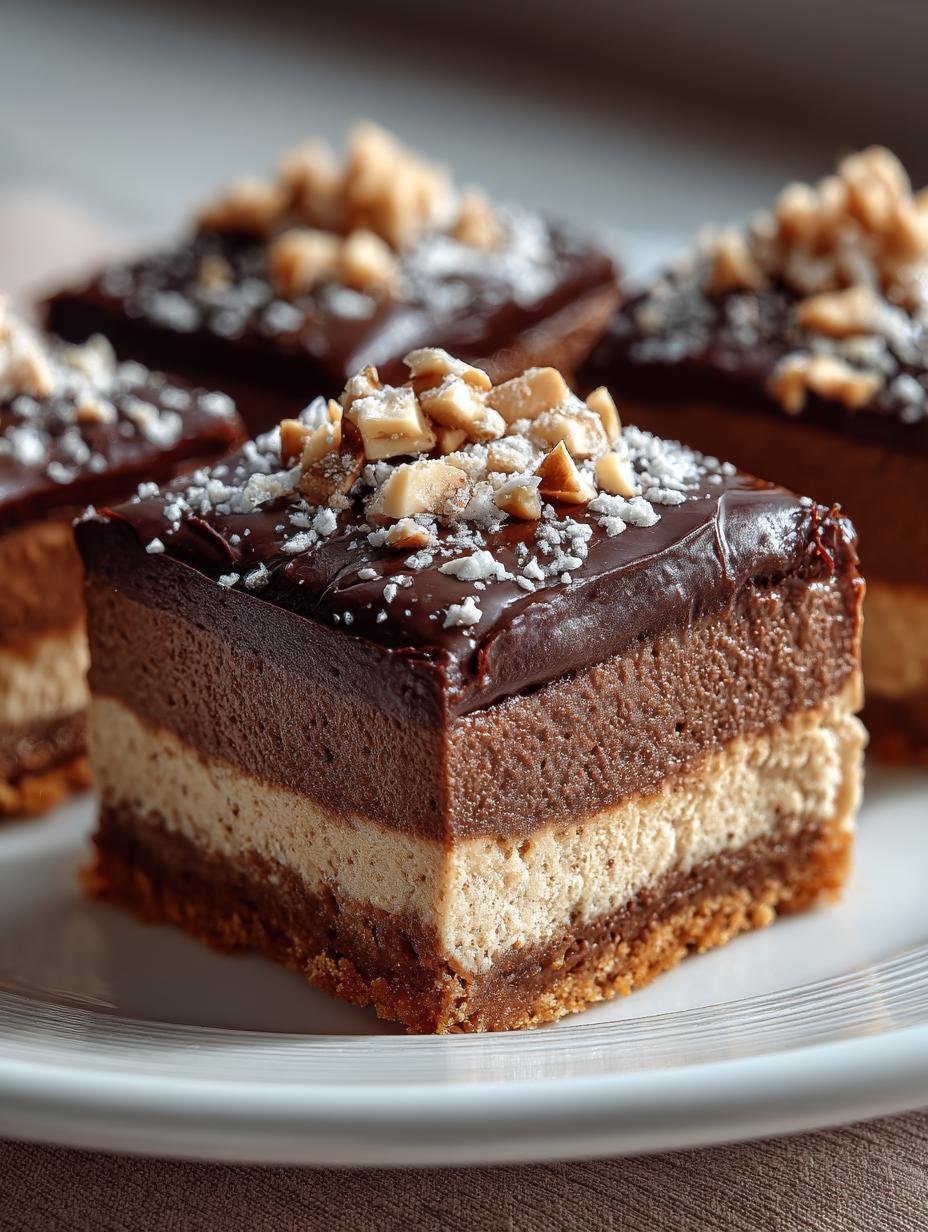 Nutella Cheesecake Bars: 5 Layers of Chocolatey Bliss - Nutella Cheesecake Bars - additional detail