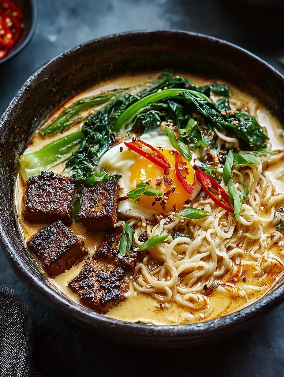 Pan Creamy Tahini Ramen