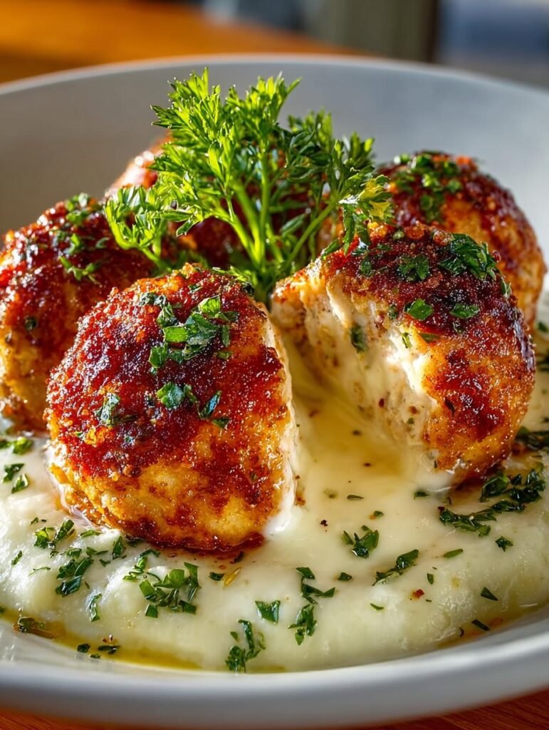 Parmesan Cloud Chicken Bombs