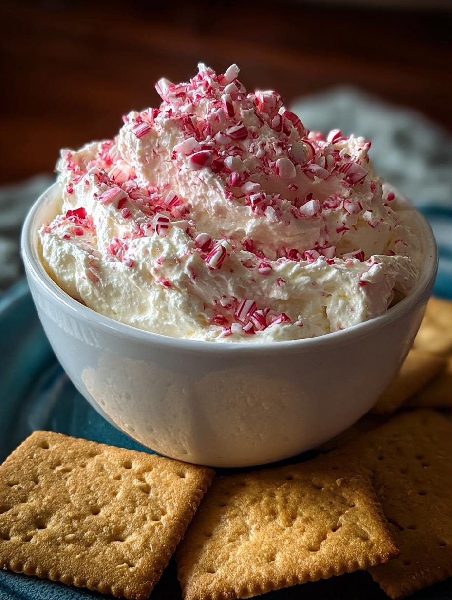 Delicious Peppermint Fluff Dip for Easy Holiday Enjoyment - Peppermint Fluff Dip - additional detail