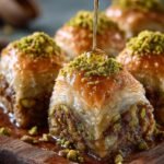 Pistachio Honey Baklava Rolls