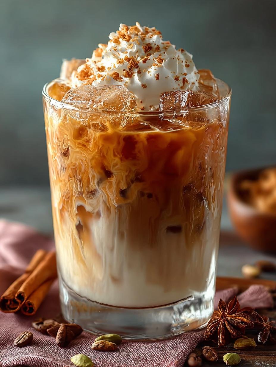 Pumpkin Chai Iced Latte