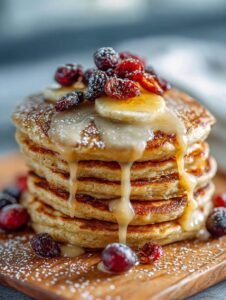 Pumpkin Oatmeal Pancakes