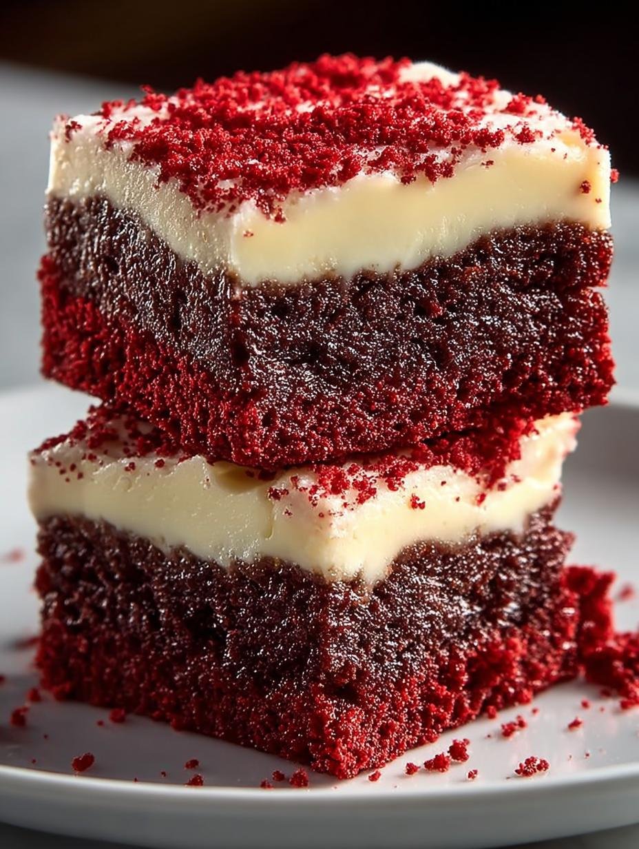 Indulge in 5 Amazing Red Velvet Brownies Recipes - Red Velvet Brownies - additional detail