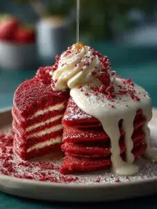 Red Velvet Pancakes