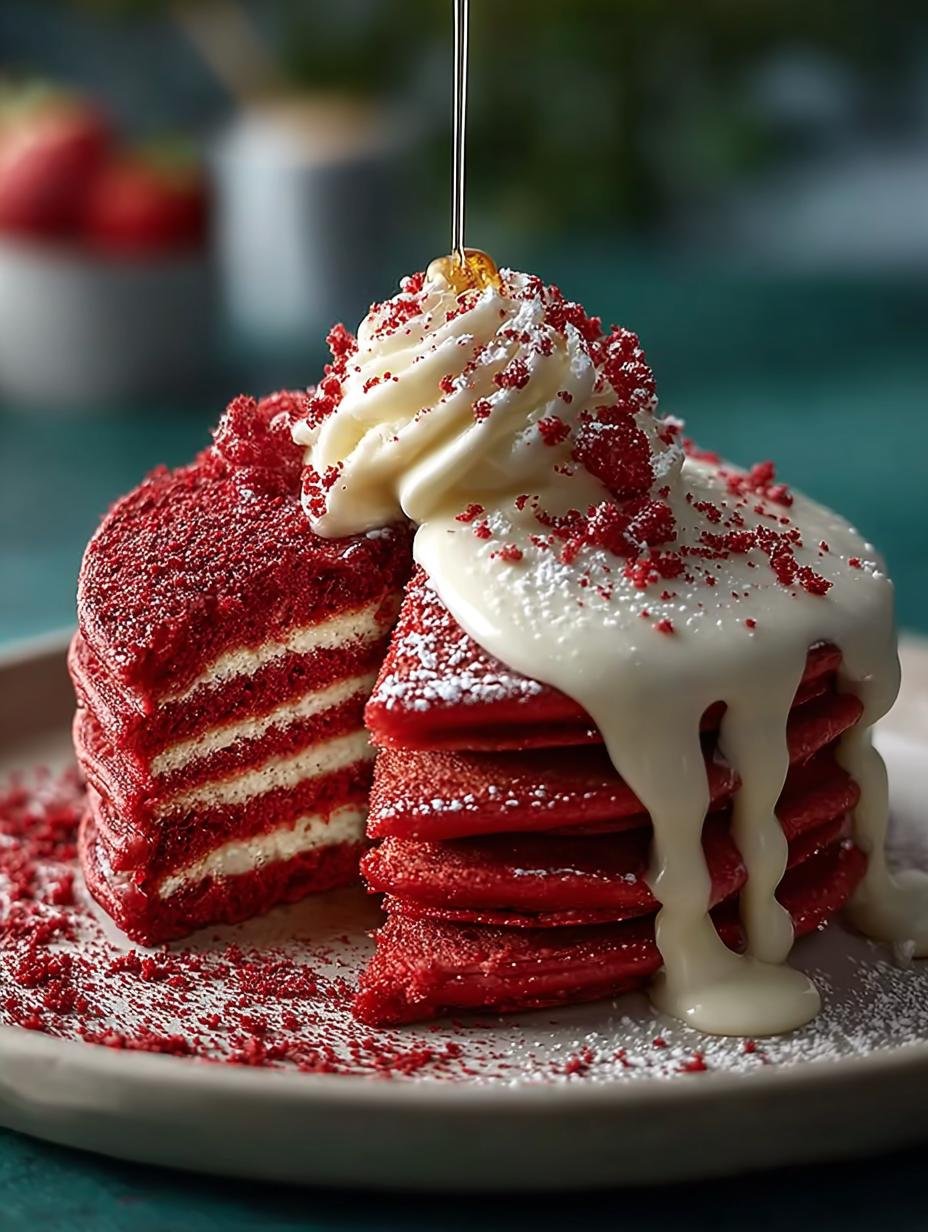 Red Velvet Pancakes