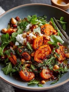 Savory Roasted Moroccan Carrot Salad with Chickpeas Delight 4 Roasted Moroccan Carrot Salad