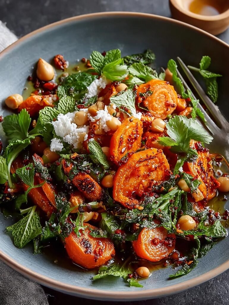 Roasted Moroccan Carrot Salad