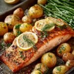 Roasted Salmon Potatoes Tray