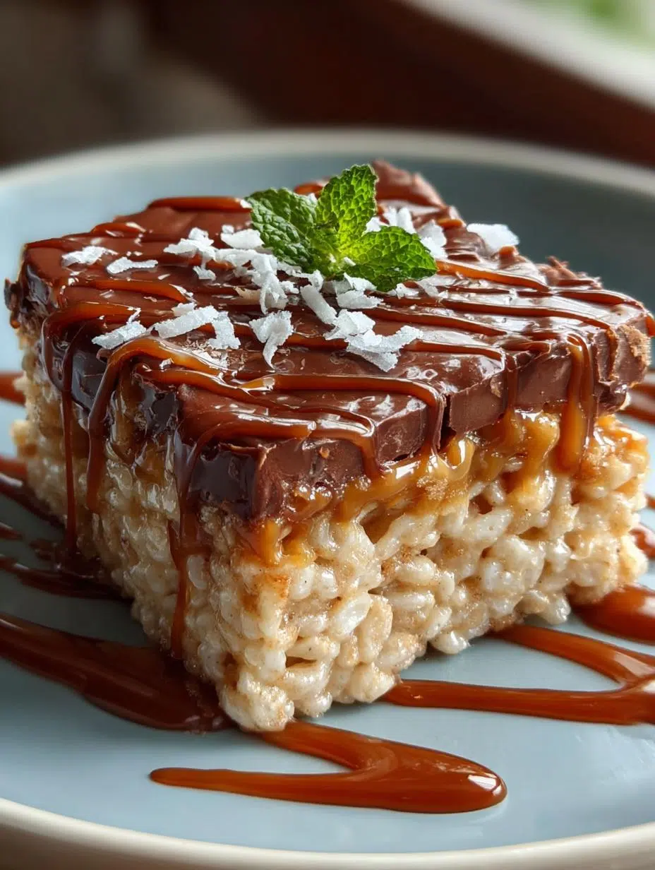 Sweet Salted Caramel Rice Krispie Treats Recipe 2 Sweet Salted Caramel Rice Krispie Treats Recipe - Salted Caramel Rice Krispie - main visual representation
