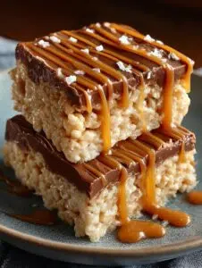 Sweet Salted Caramel Rice Krispie Treats Recipe 4 Salted Caramel Rice Krispie