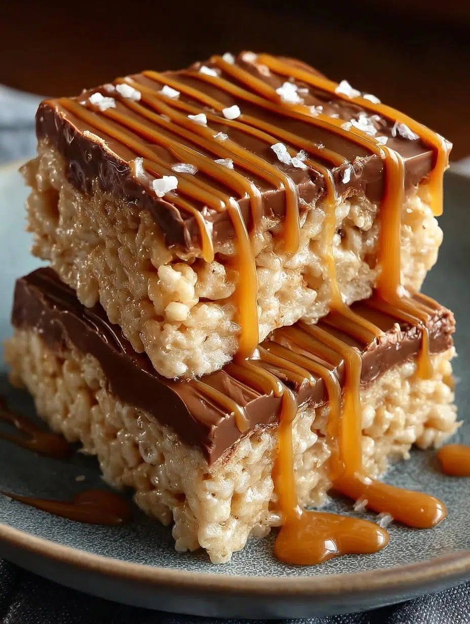 Sweet Salted Caramel Rice Krispie Treats Recipe 1 Salted Caramel Rice Krispie