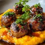 Savory Beef Meatballs with
