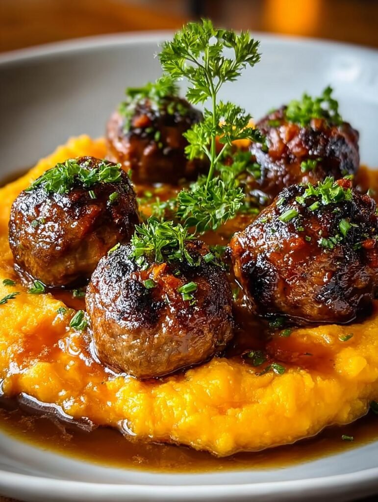 Savory Beef Meatballs with