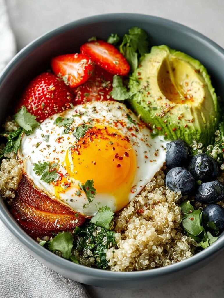 Savory Quinoa Breakfast Bowl