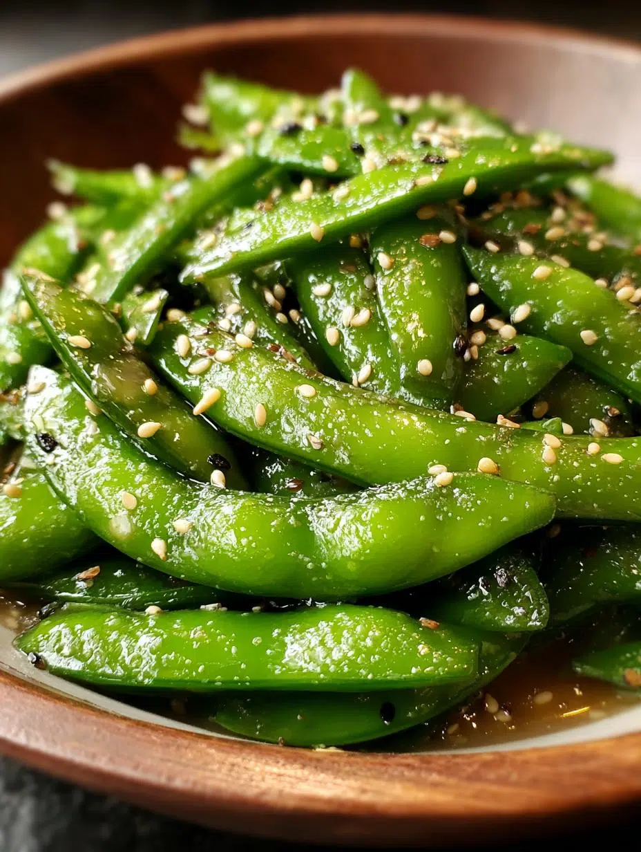 Savory Sesame Ginger Snap Peas: A Quick Vegan Delight - Sesame Ginger Snap Peas - additional detail