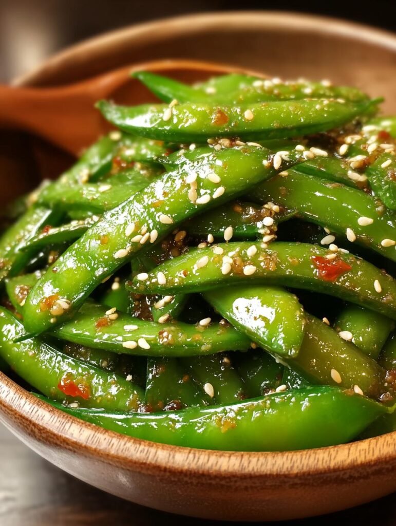 Sesame Ginger Snap Peas