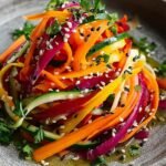 Shaved Rainbow Carrot Sesame