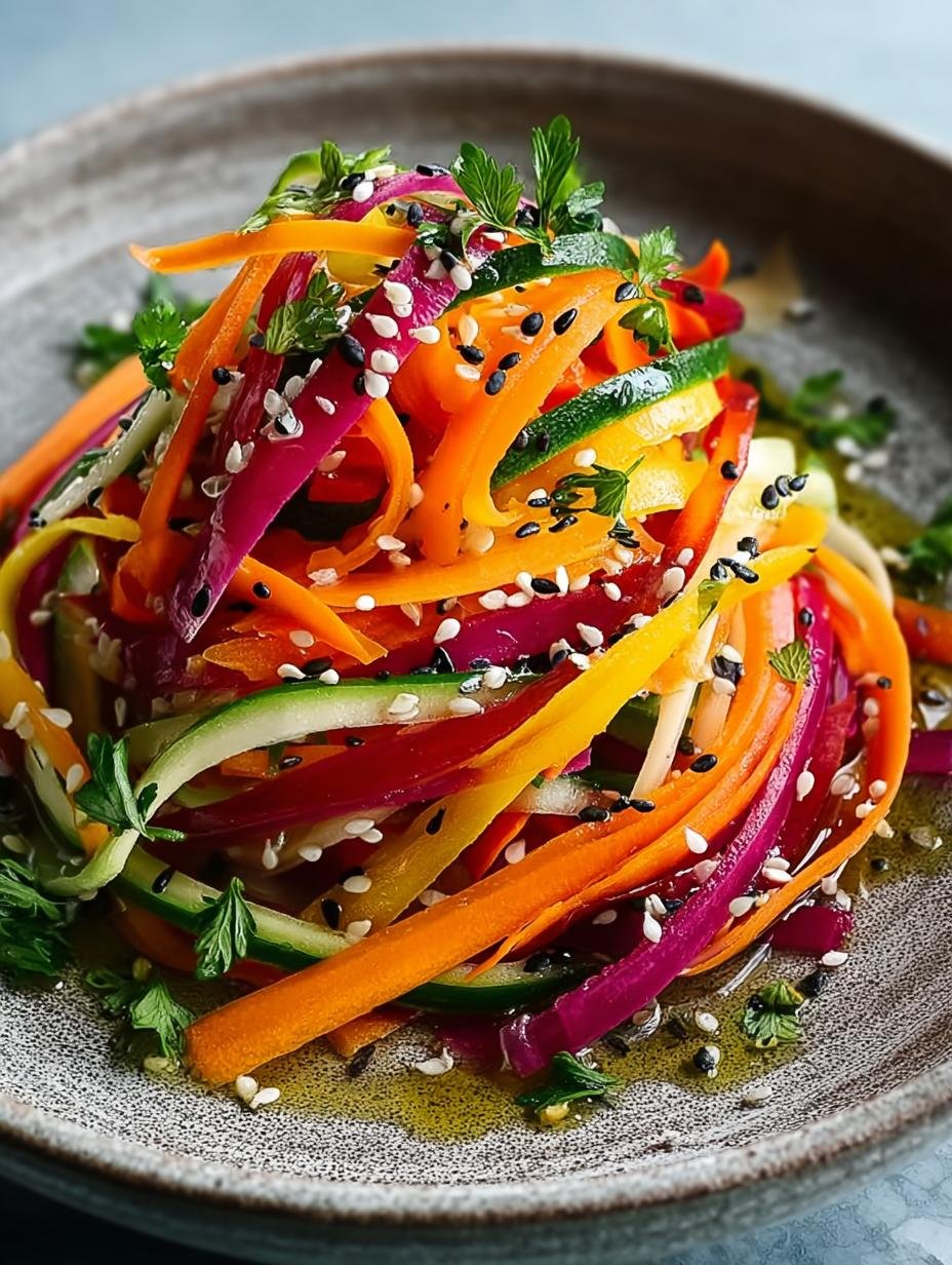 Shaved Rainbow Carrot Sesame